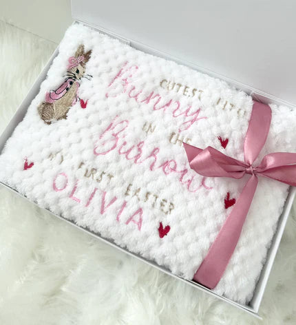 Personalised Baby Blanket Gift Box