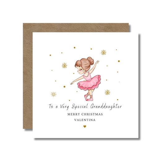 Christmas Card: Ballerina Design