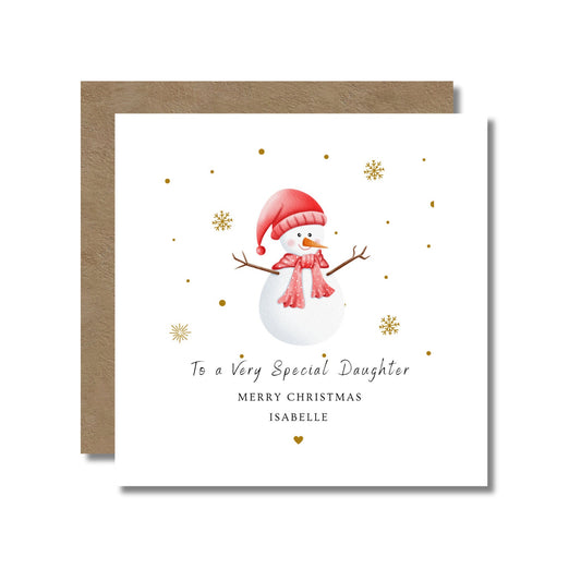 Christmas Card: Snowman Design