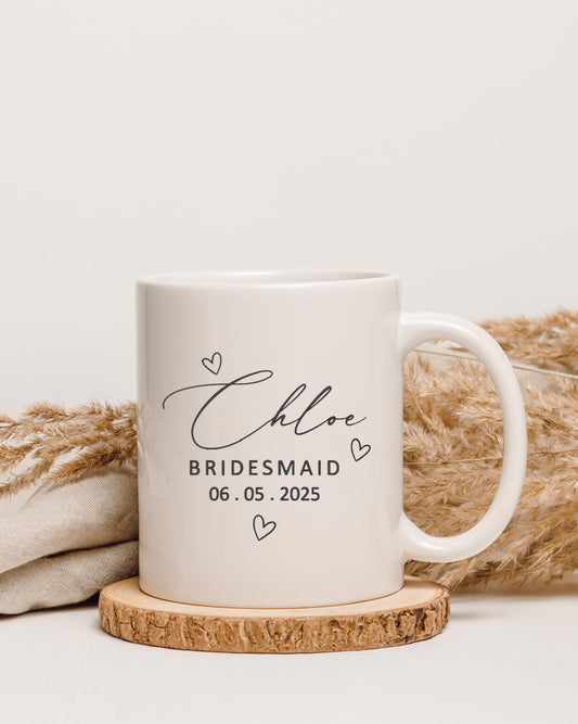 Personalised Bridesmaid Mug