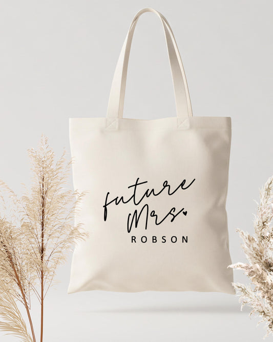 Personalised Tote Bag: Future Mrs Design