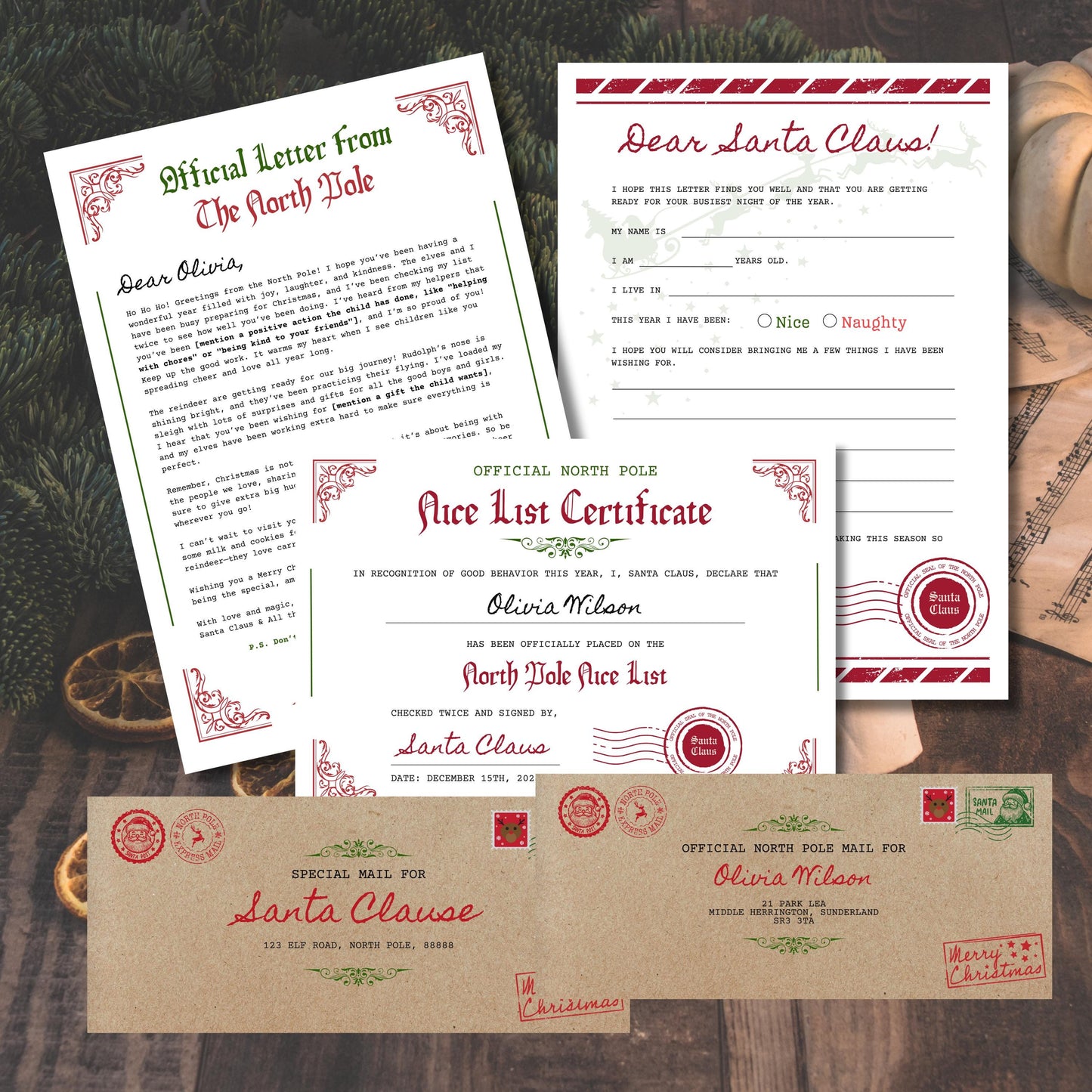 Personalised Santa Letter Bundle