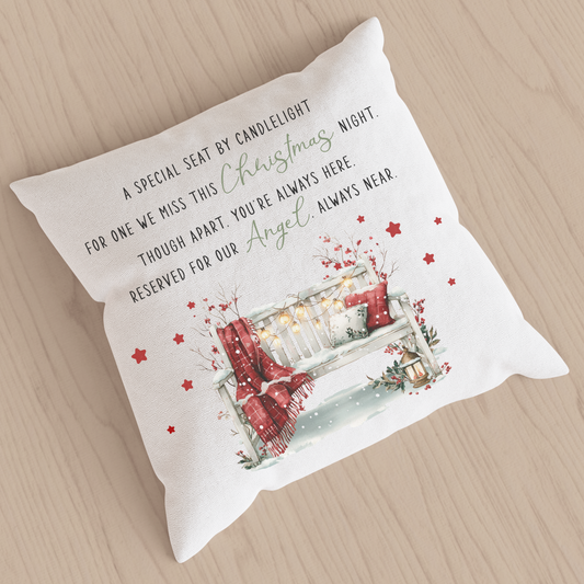 Christmas Keepsake Pillow -  Memorial Christmas Remembrance Keepsake