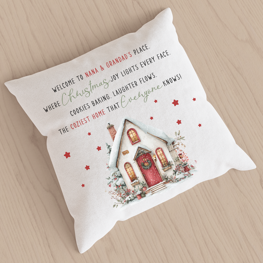 Christmas Keepsake Pillow - Grandparents’ Christmas Home Design