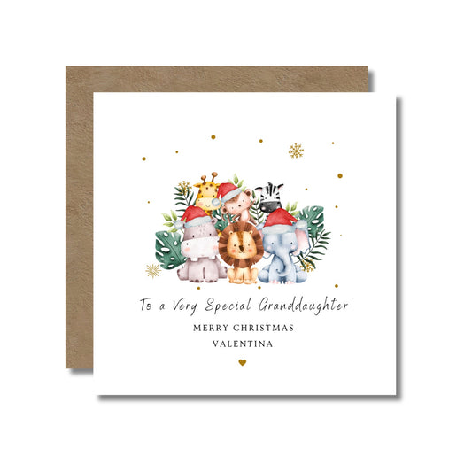 Christmas Card: Jungle Animal Design