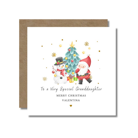 Christmas Card: Santa and Friends Design