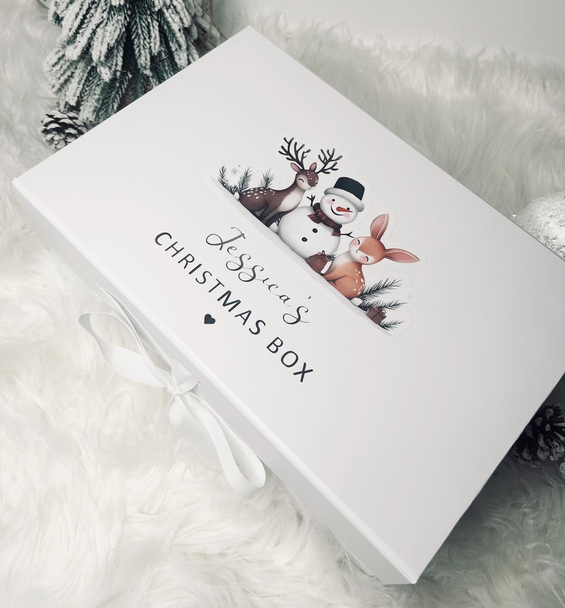 Personalized Christmas Gift Box, Keepsake, Magnetic Close