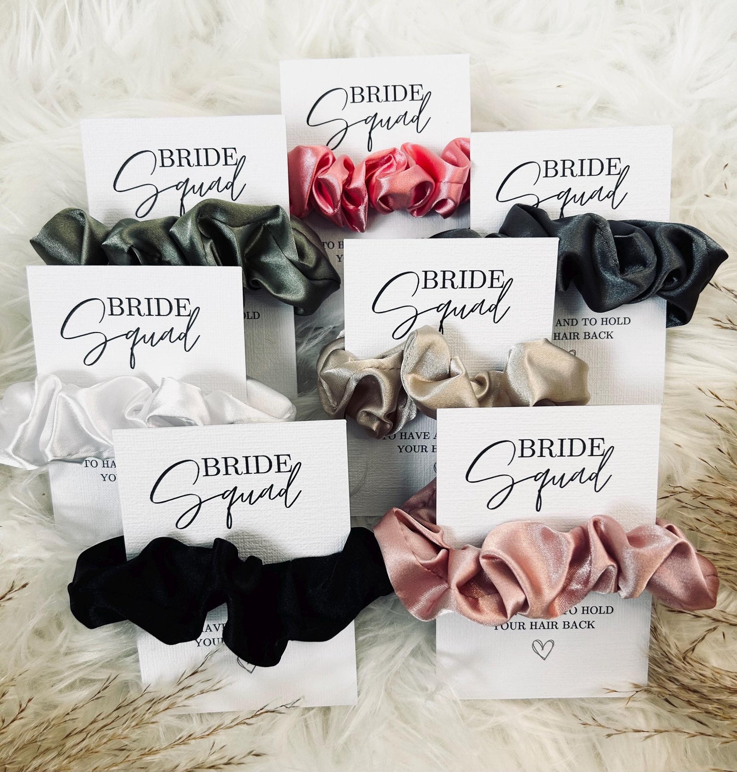Personalized Hen Do Scrunchie Favors: Bride Tribe Party Gifts