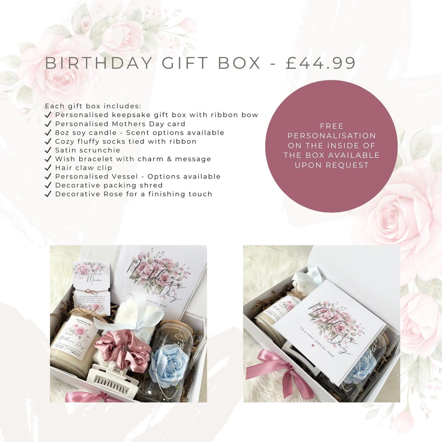 Personalized Mother's Day Gift Box | Spa Pamper Hamper