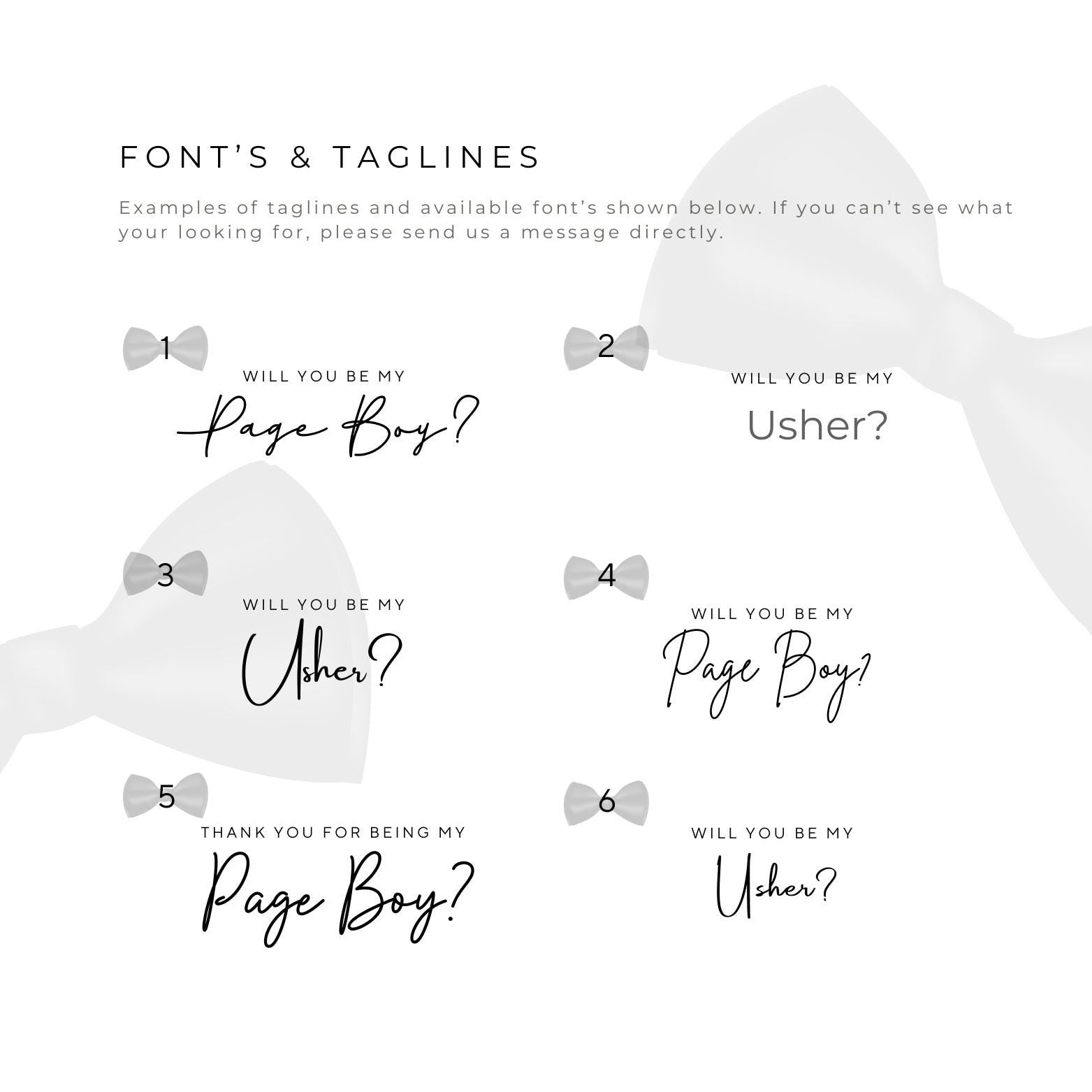 Proposal Gift Box: Page Boy/Usher Edition