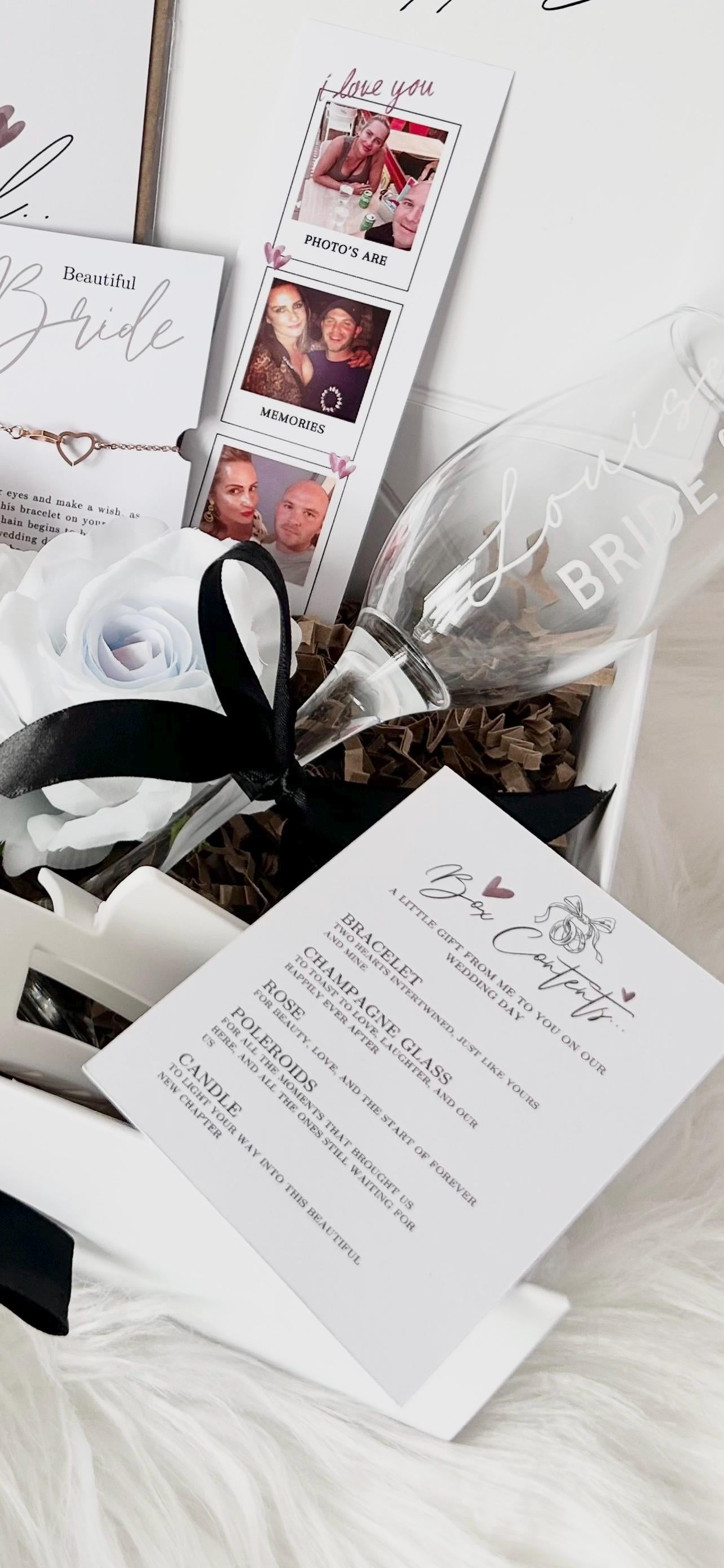 Morning of the Wedding Gift Box: Bride Edition