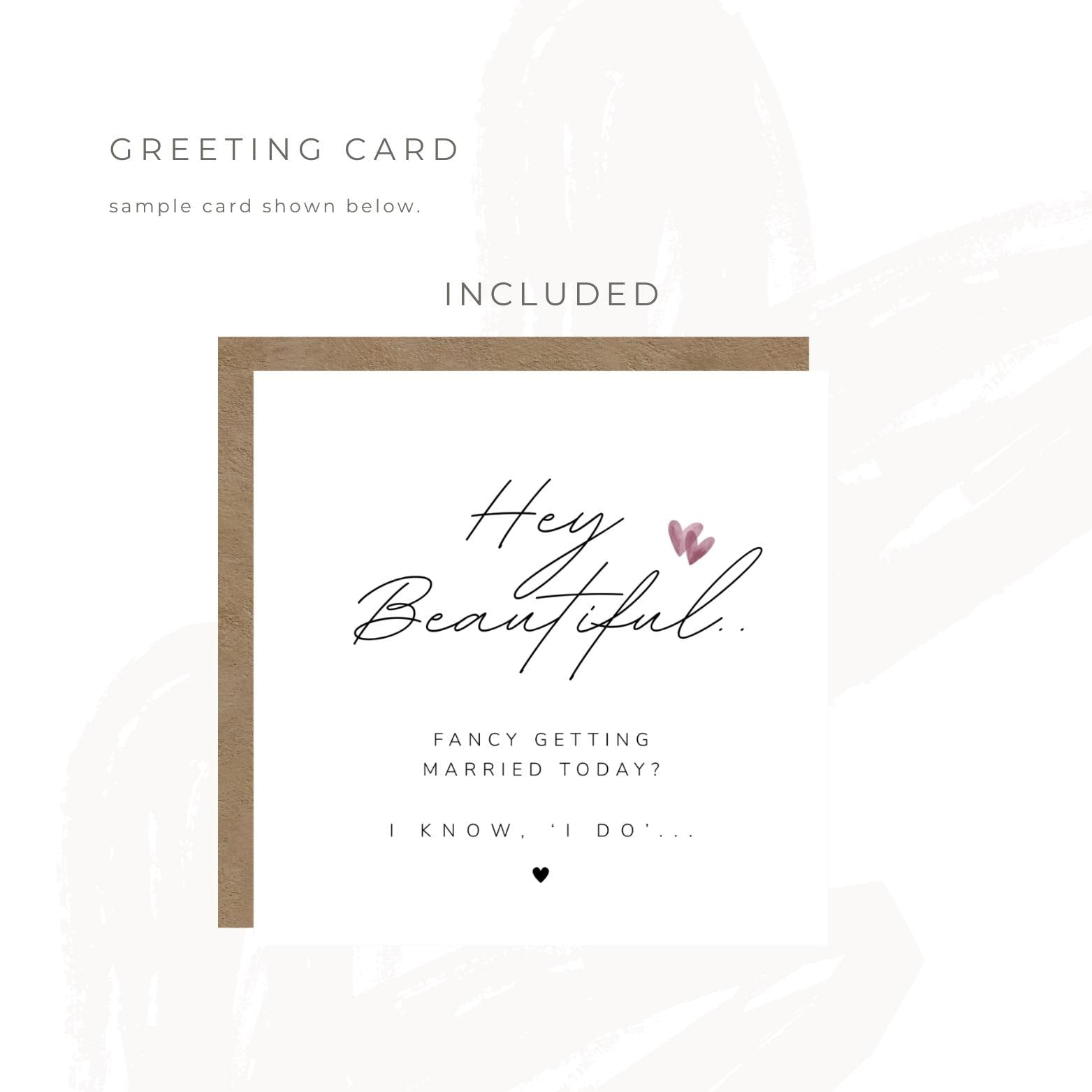 Morning of the Wedding Gift Box: Bride Edition