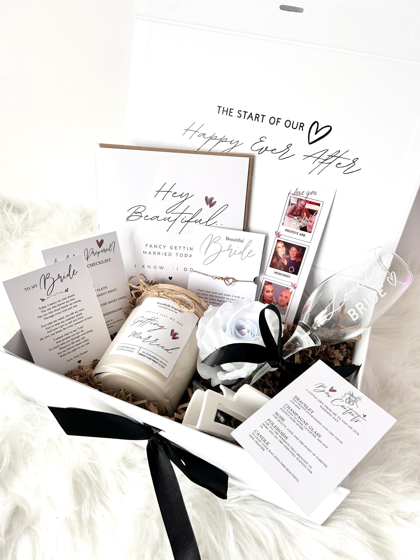Morning of the Wedding Gift Box: Bride Edition