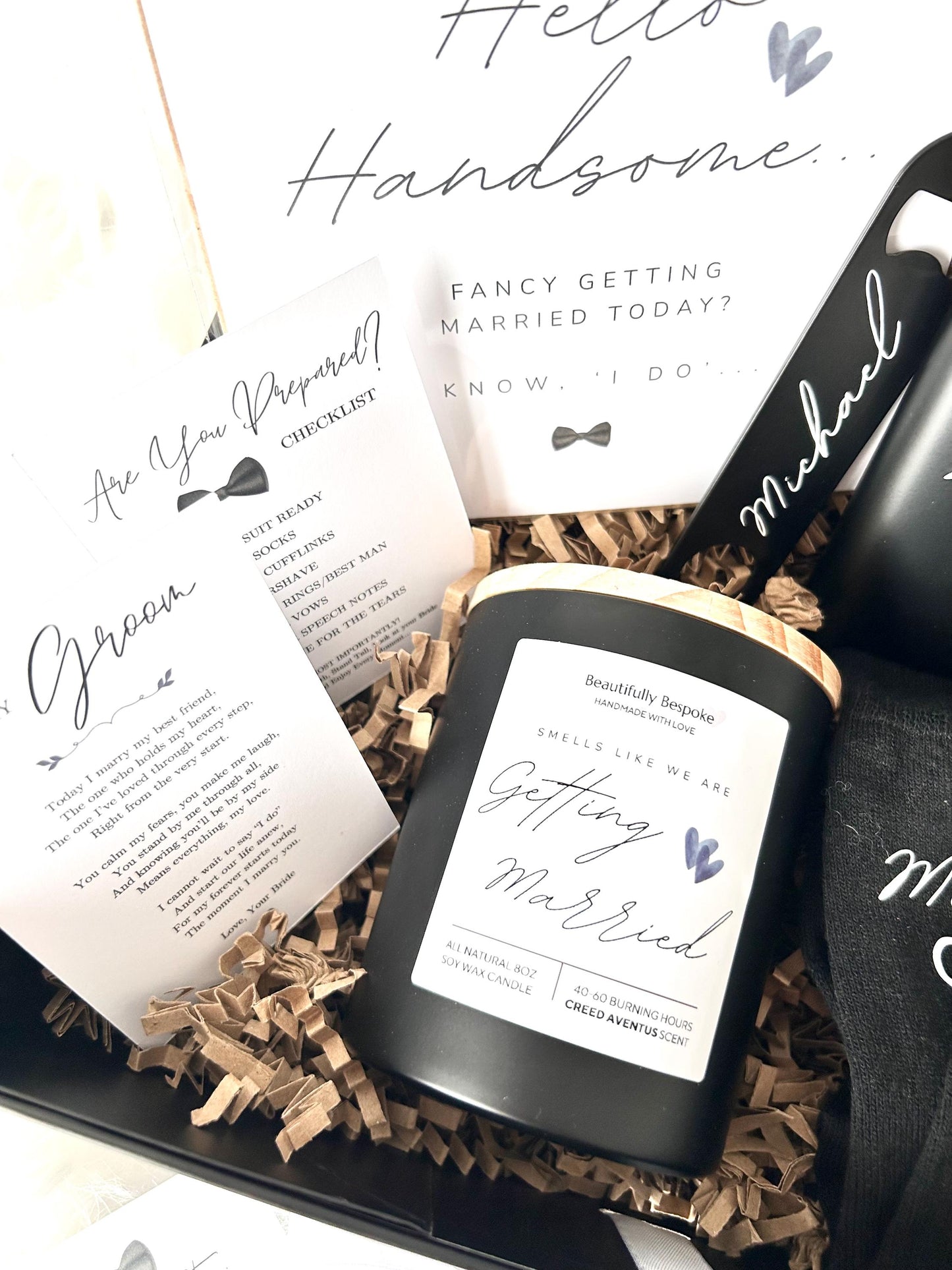 Morning of the Wedding Gift Box: Groom Edition