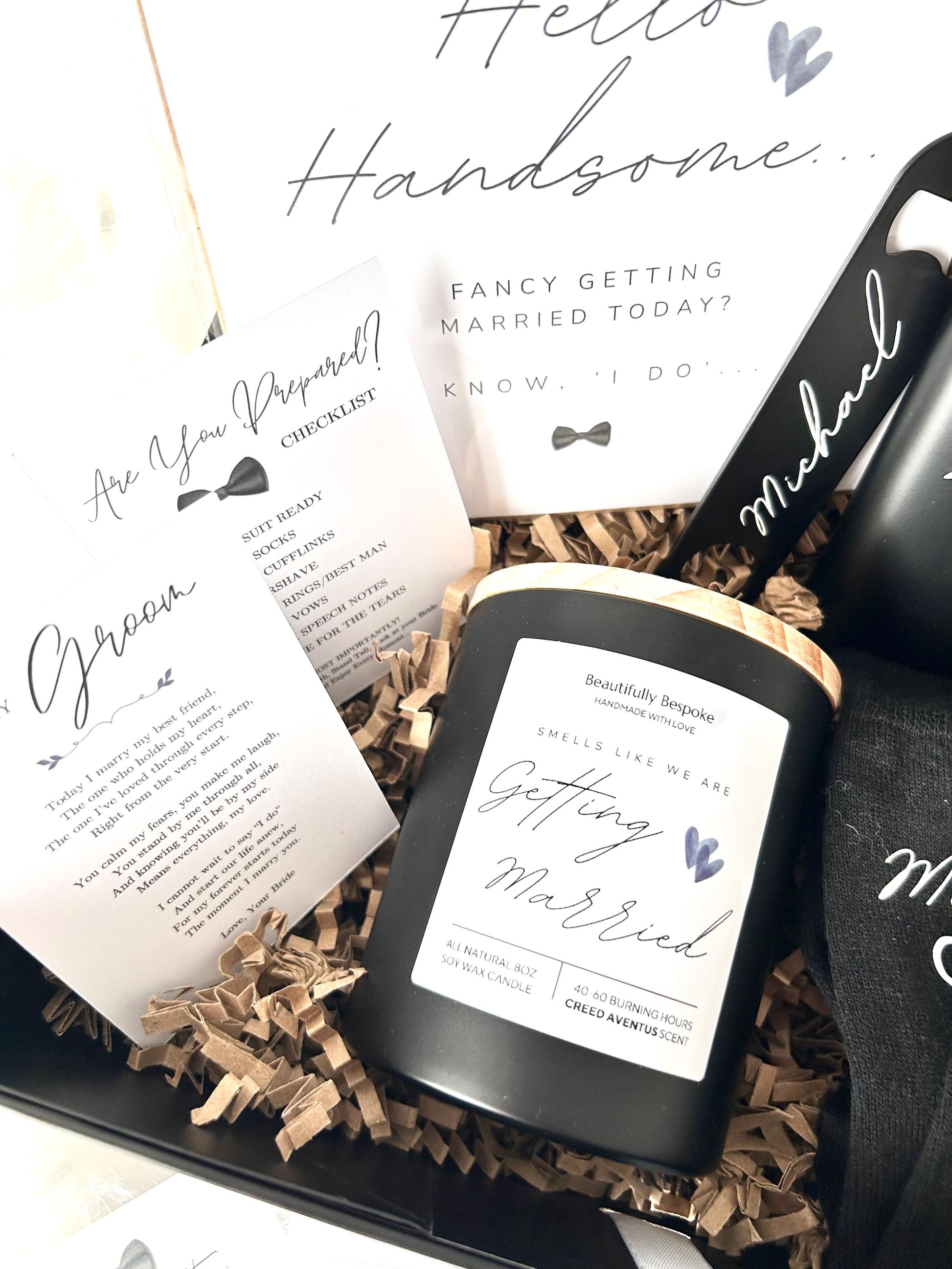 Morning of the Wedding Gift Box: Groom Edition