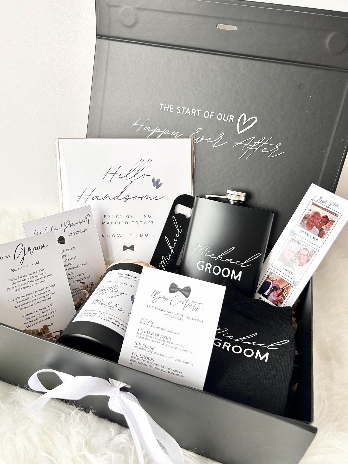 Morning of the Wedding Gift Box: Groom Edition