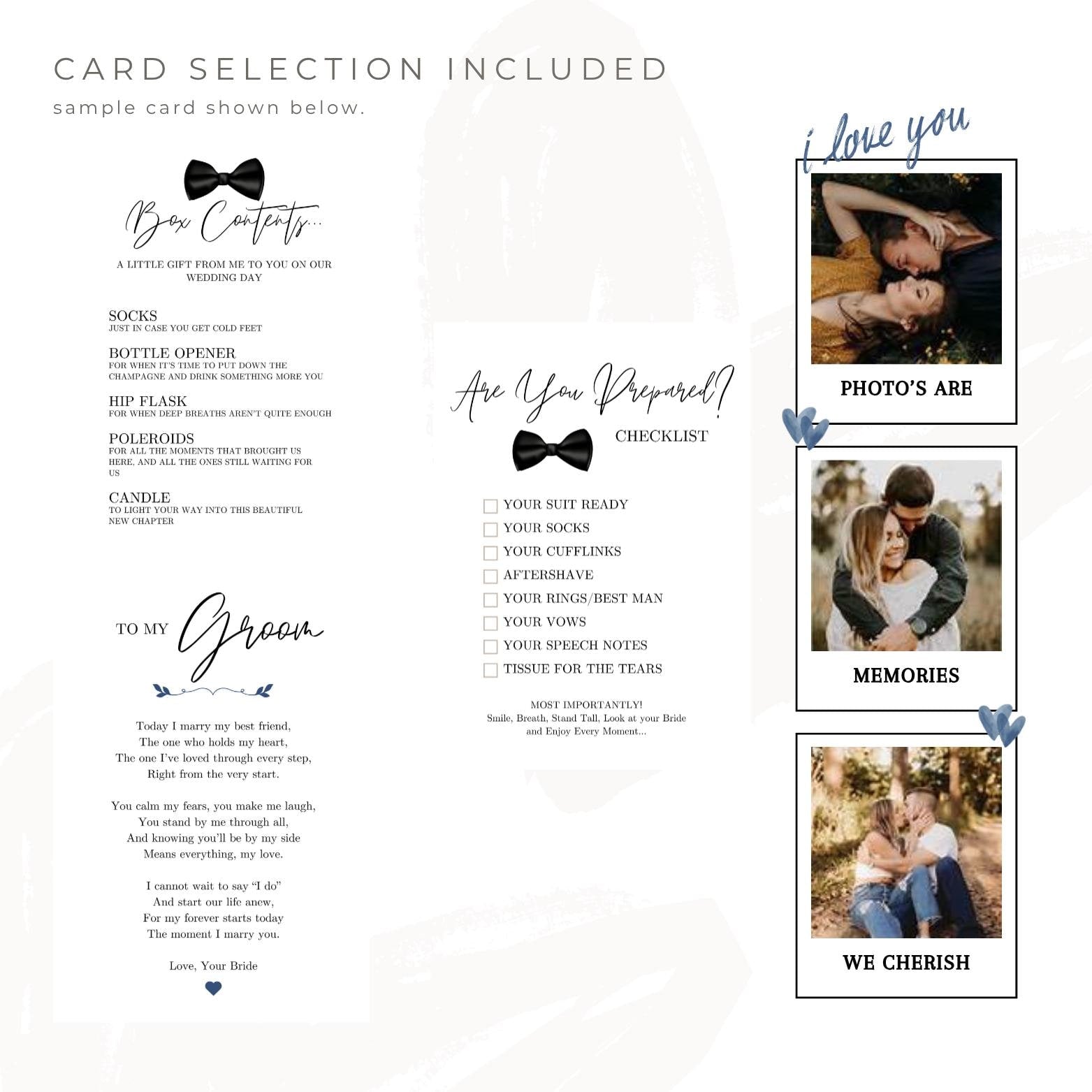 Morning of the Wedding Gift Box: Groom Edition