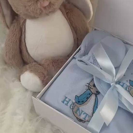 Personalised Embroidered Baby Gift Set
